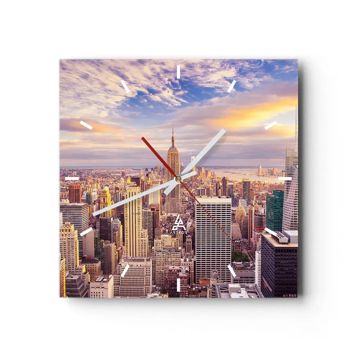 Nástěnné hodiny - Dosáhnout samotná oblaka - 40x40 cm