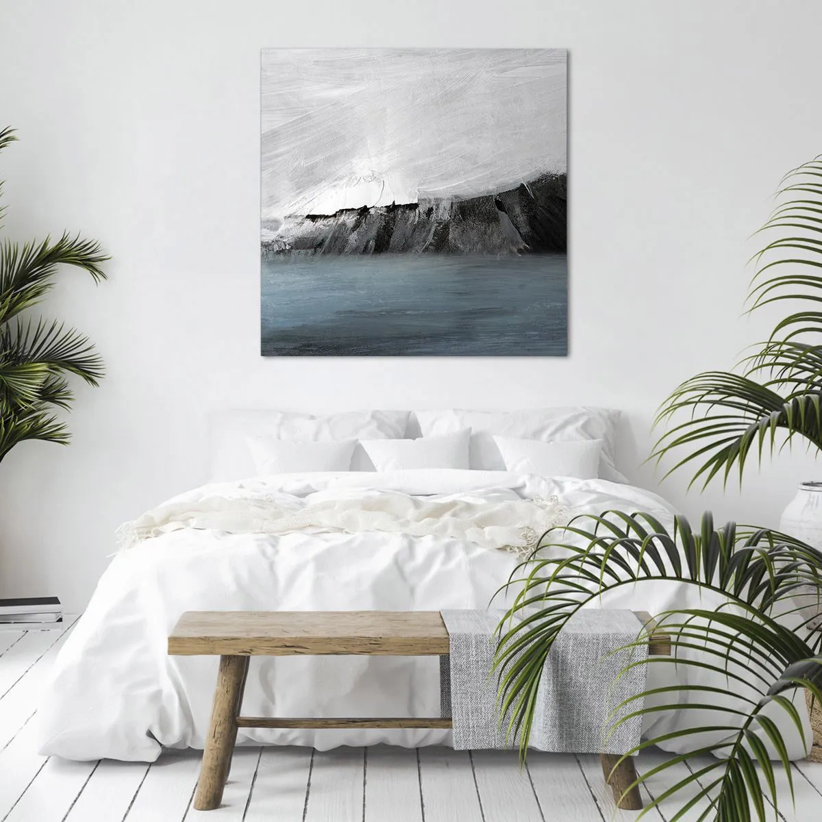 Obraz na plátně - Voda – země: střet živlů - 50x50 cm