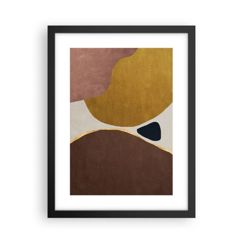 Plakát v černém rámu - Abstrakce – místo v prostoru - 30x40 cm