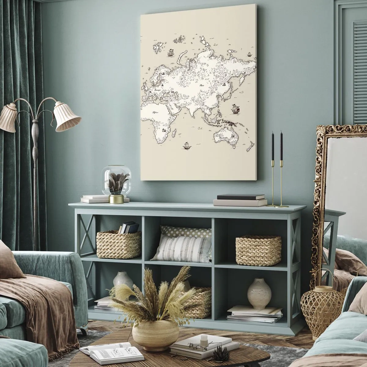 Obraz na plátně - Cesta kolem světa - 80x120 cm