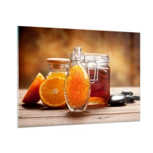 Obraz na skle - Sluneční chutě a aromata - 100x70 cm