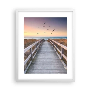 Plakát v bílém rámu - Prostor pro vzestupy - 40x50 cm