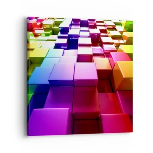 Obraz na plátně - Op-artové společně v týmu - 30x30 cm