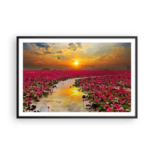 Plakát v černém rámu - Tajemný život jezera - 91x61 cm