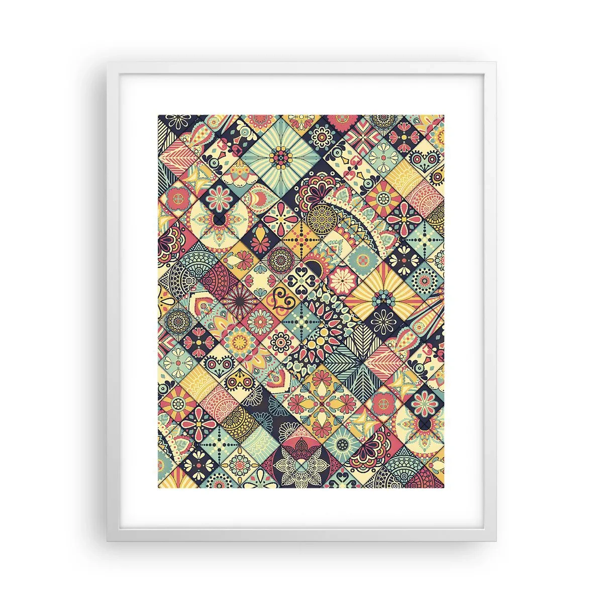 Plakát v bílém rámu - Marokánská vize - 40x50 cm