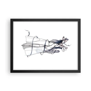 Plakát v černém rámu - Studie o dotyku - 40x30 cm