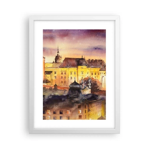 Plakát v bílém rámu - Historie a pohádka - 30x40 cm