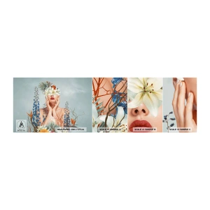 Fototapeta Vzorek Standard Eco - Žena – květina - Abstrakce, Žena, Květiny - 100x30 cm