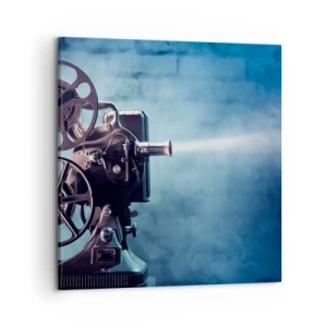 Obraz na plátně - Ve starém kině - 60x60 cm