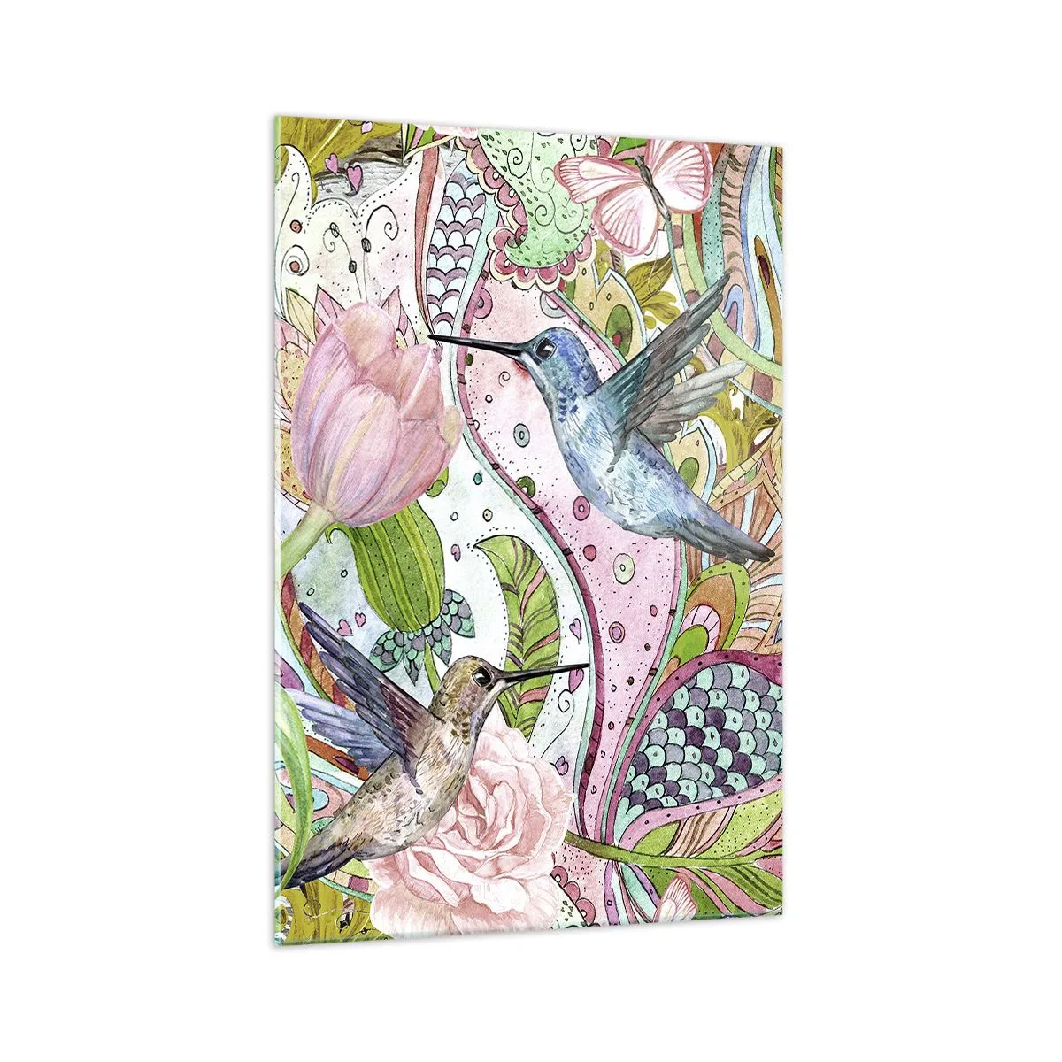 Obraz na skle - Zamotané do lián - 70x100 cm