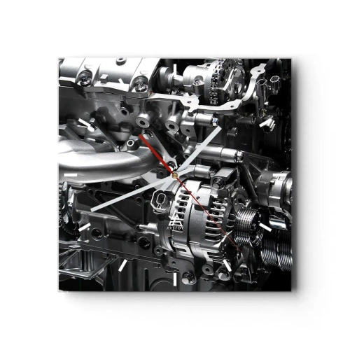 Nástěnné hodiny - Kovový, krásný, silný - 40x40 cm