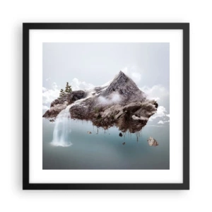Plakát v černém rámu - Pohled surrealisty - 40x40 cm