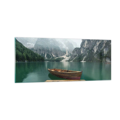Obraz na skle - „Hrdé skály vepředu“ - 100x40 cm