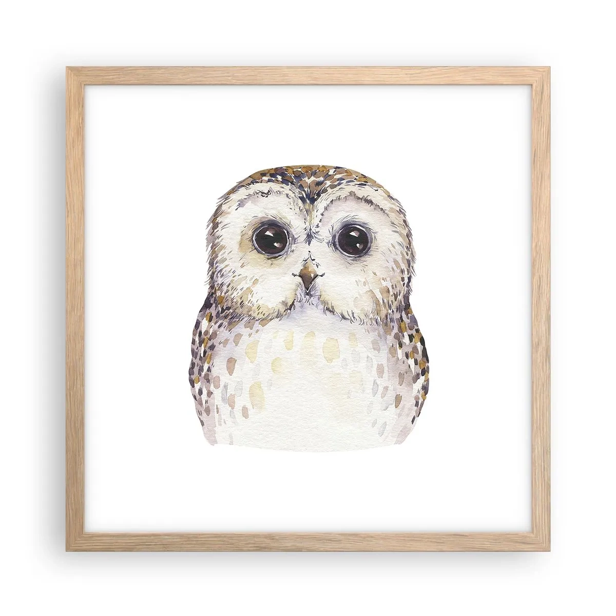 Plakát v rámu světlý dub - Podívej se mi do očí - 40x40 cm