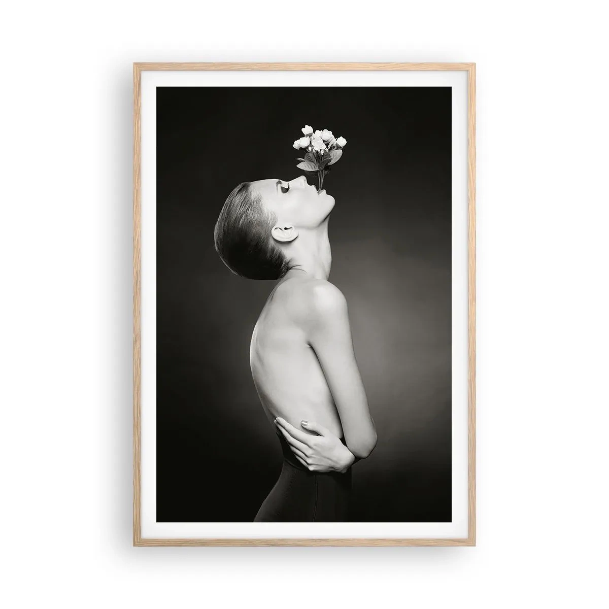 Plakát v rámu světlý dub - Excentrická elegance - 70x100 cm