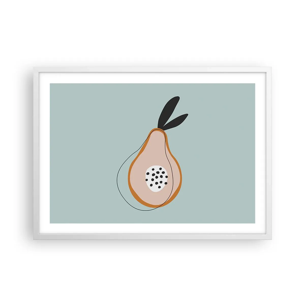 Plakát v bílém rámu - Pronikání do podstaty věcí - 70x50 cm