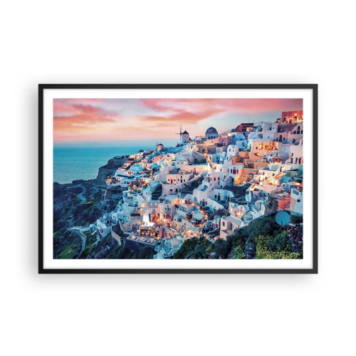 Plakát v černém rámu - Tvoje tlustá řecká dovolená - 91x61 cm