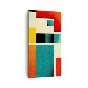 Obraz na plátně - Geometrická abstrakce – dobrá energie - 65x120 cm