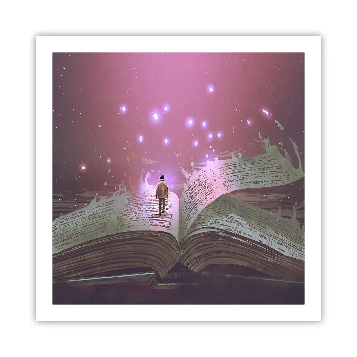 Plakát - Pozvánka do jiného světa - přečti si to! - 60x60 cm