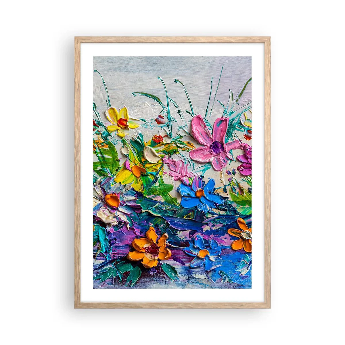 Plakát v rámu světlý dub - Vůbec ne zátiší - 50x70 cm