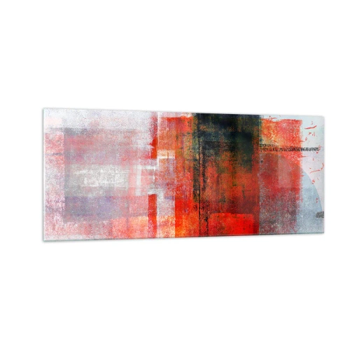 Obraz na skle - Zářící kompozice - 100x40 cm