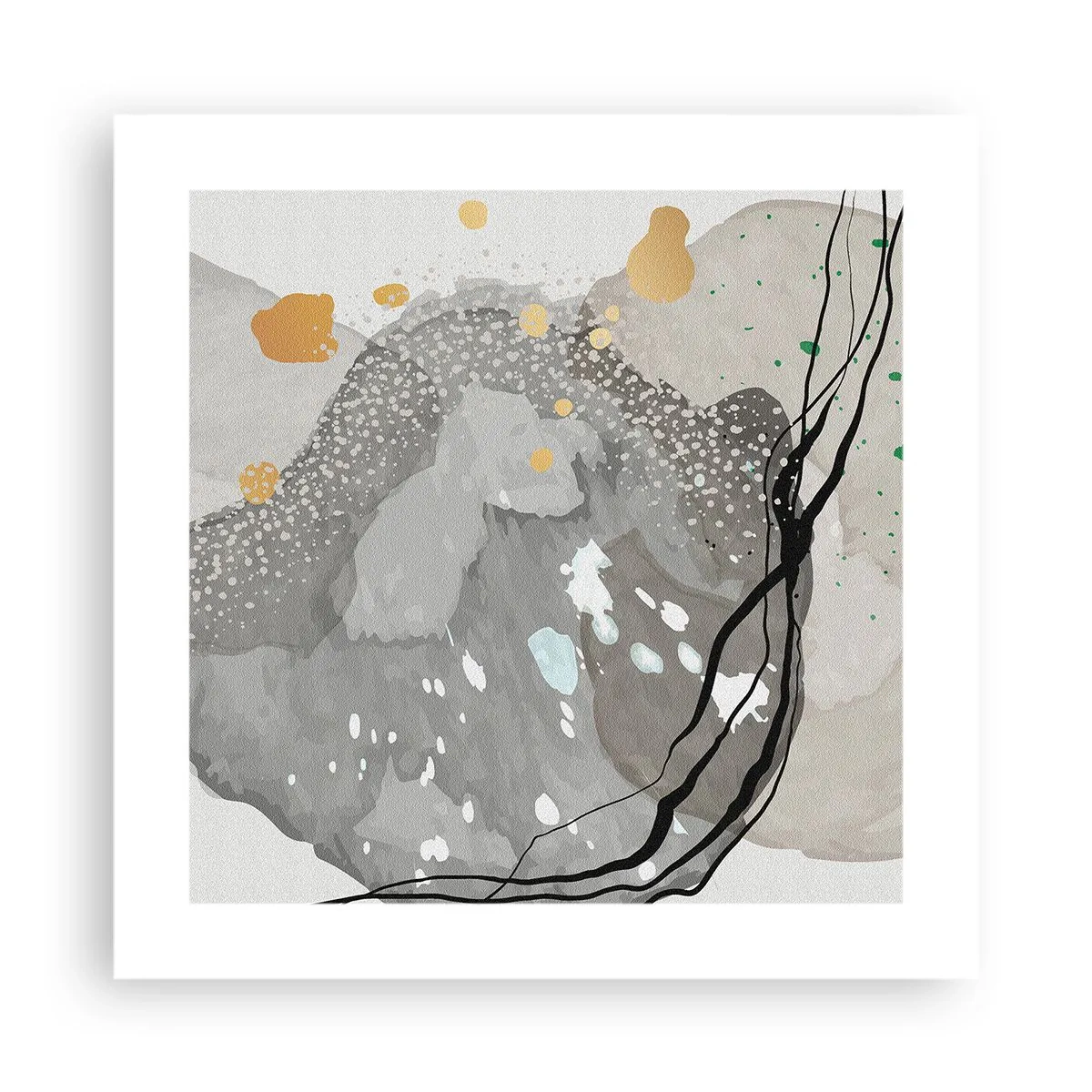 Plakát - Organická kompozice - 40x40 cm