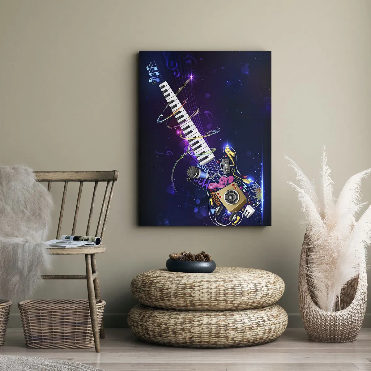 Obraz na plátně - A všechno hraje - 80x120 cm