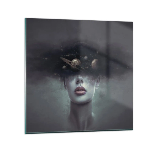 Obraz na skle - A planety… - 70x70 cm