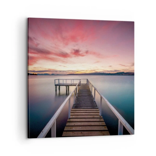 Obraz na plátně - Jemný plamen večera - 60x60 cm