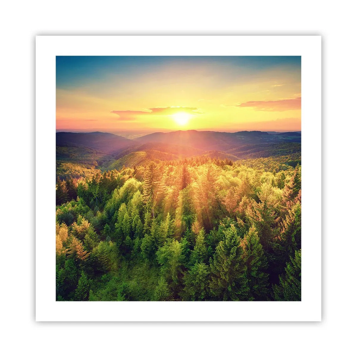 Plakát - Vrcholky a vrcholy - 50x50 cm