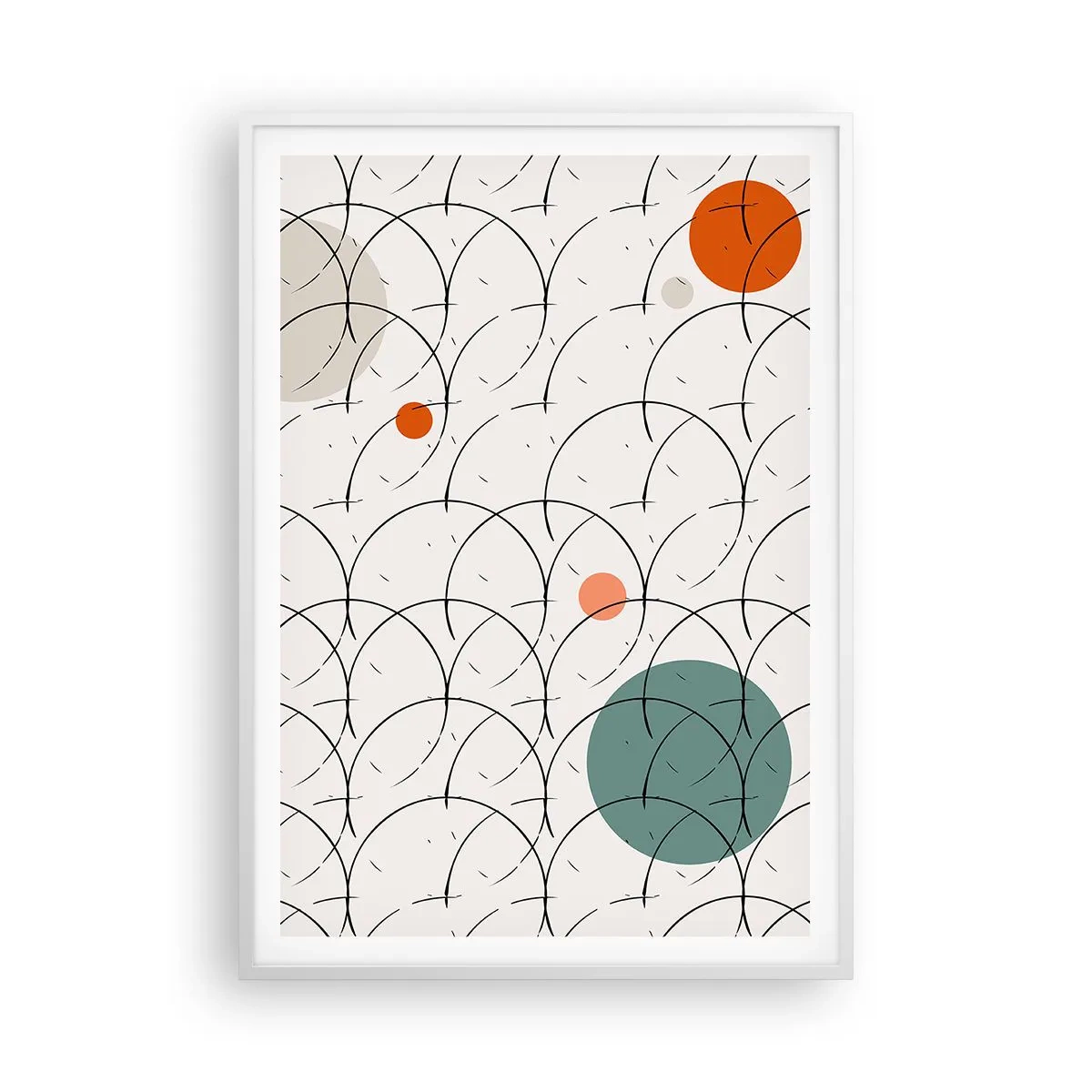 Plakát v bílém rámu - V duchu pop-artu - 70x100 cm