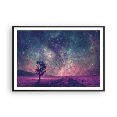 Plakát v černém rámu - Pod magickou oblohou - 100x70 cm
