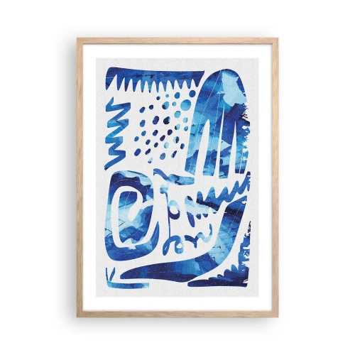 Plakát v rámu světlý dub - Zpět ke kořenům - 50x70 cm