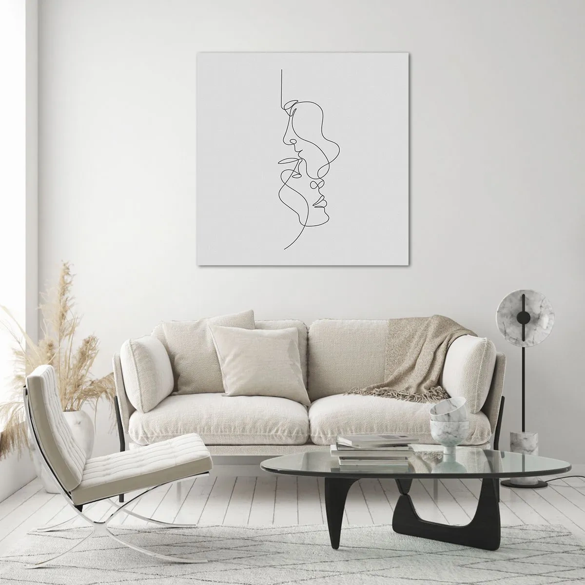 Obraz na skle - Žár vášnivých tužeb - 70x70 cm