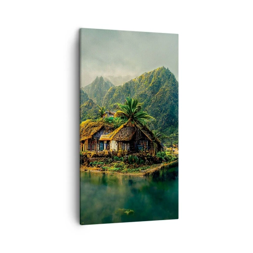 Obraz na plátně - Tropický ráj - 45x80 cm