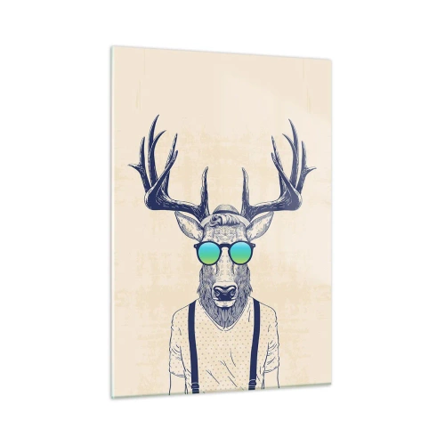 Obraz na skle - A koho jsi čekal? - 50x70 cm