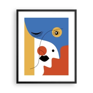 Plakát v černém rámu - Portrét: dekonstrukce - 40x50 cm