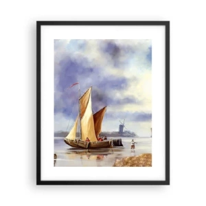 Plakát v černém rámu - Návrat námořníků - 40x50 cm