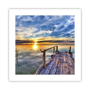 Plakát - Vítr jde odpočívat - 40x40 cm