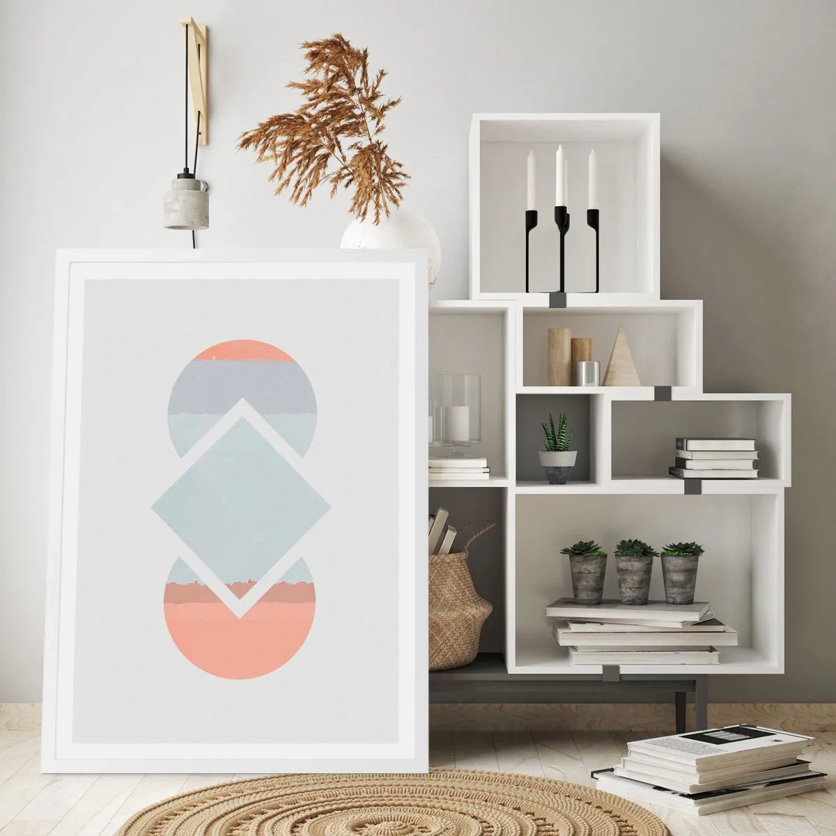 Plakát v bílém rámu - Situace je jasná - 61x91 cm