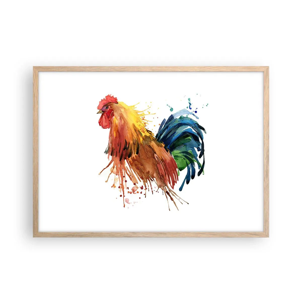 Plakát v rámu světlý dub - Královský šat, královská pýcha - 70x50 cm