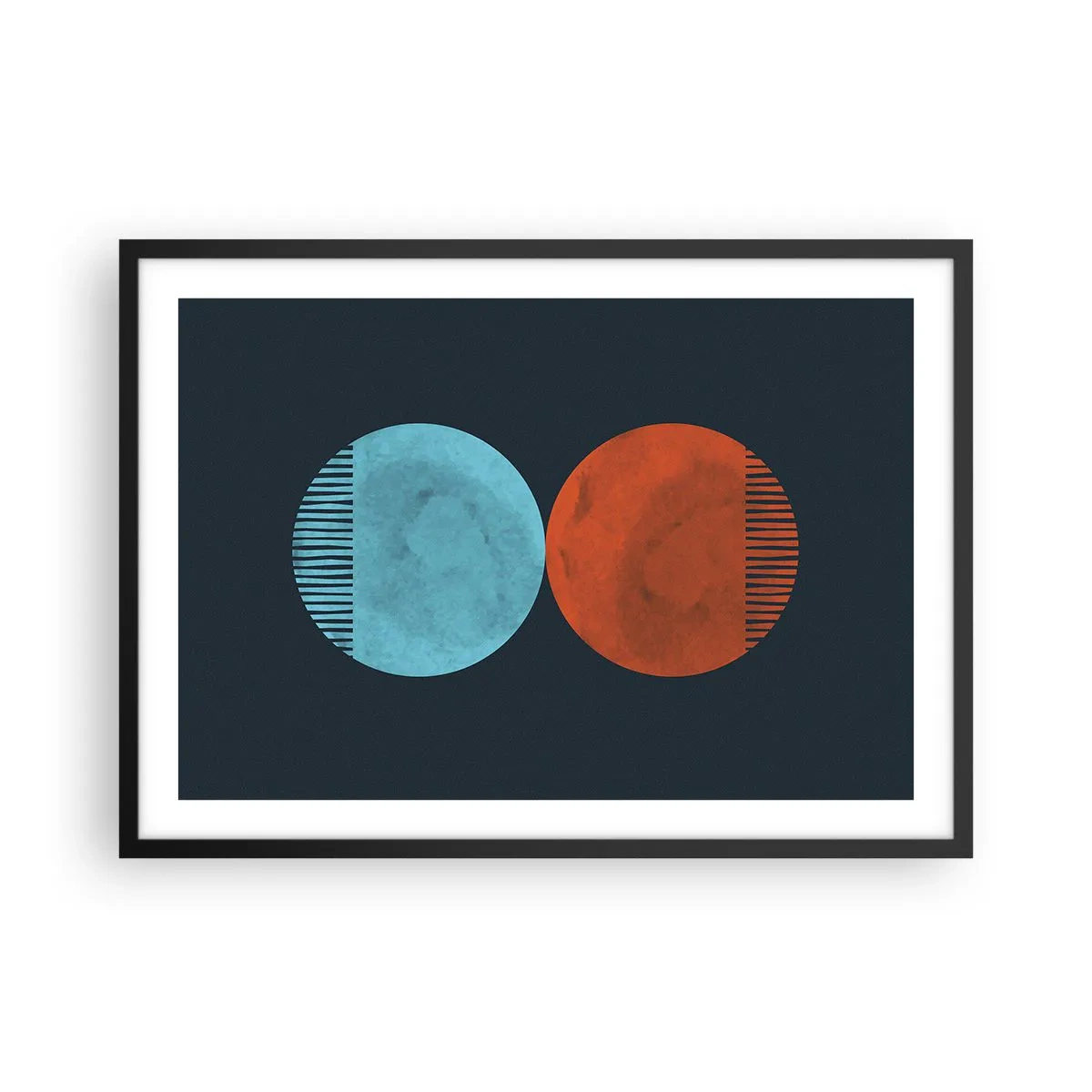 Plakát v černém rámu - Pouze geometrie? - 70x50 cm