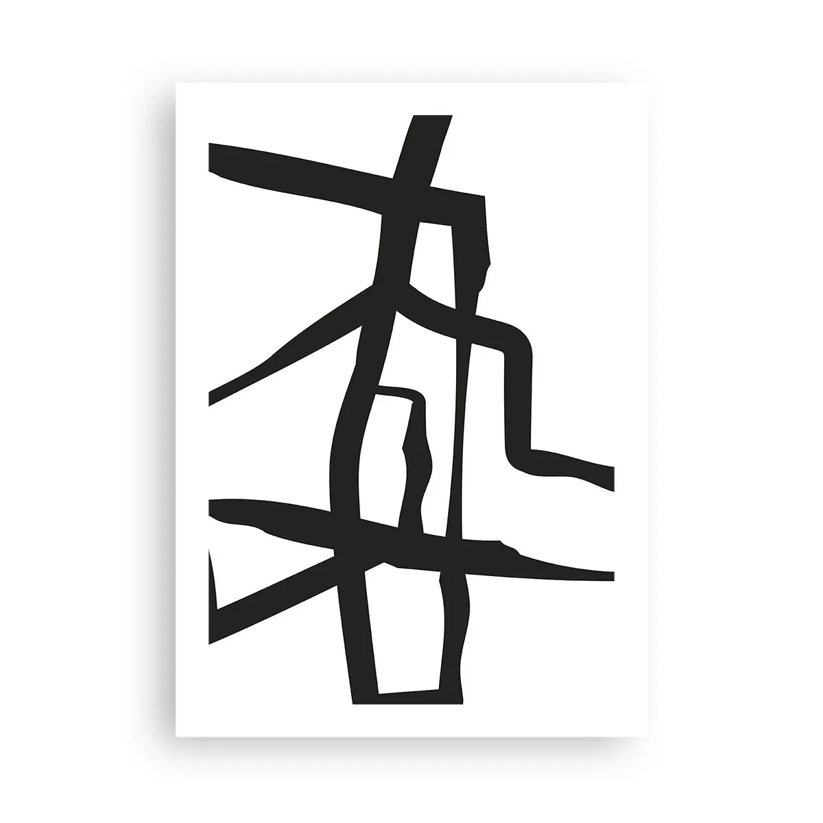 Plakát - Černobílá konstrukce - 50x70 cm