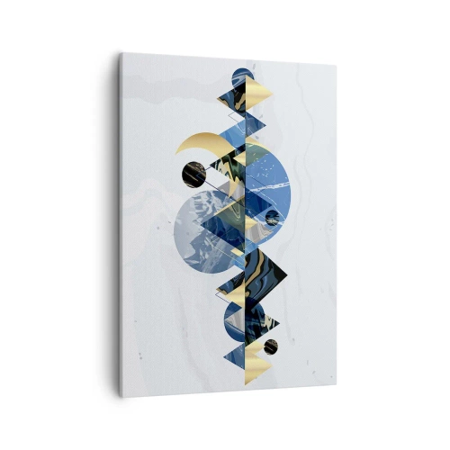 Obraz na plátně - Geometrická krajina - 50x70 cm
