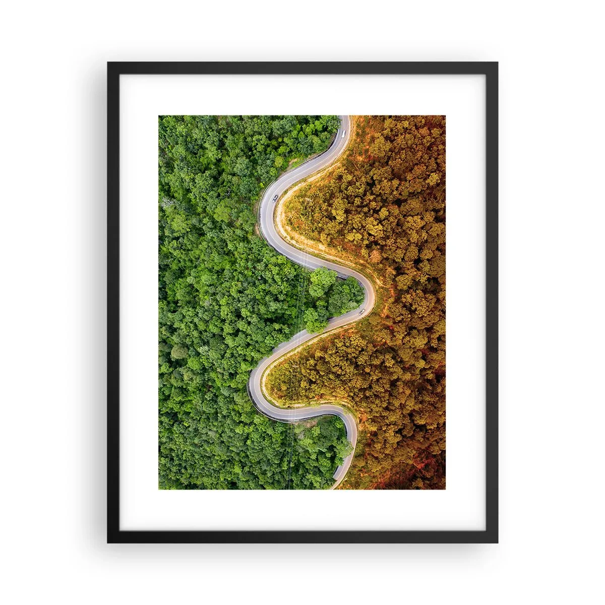 Plakát v černém rámu - Hranice a průlomy - 40x50 cm