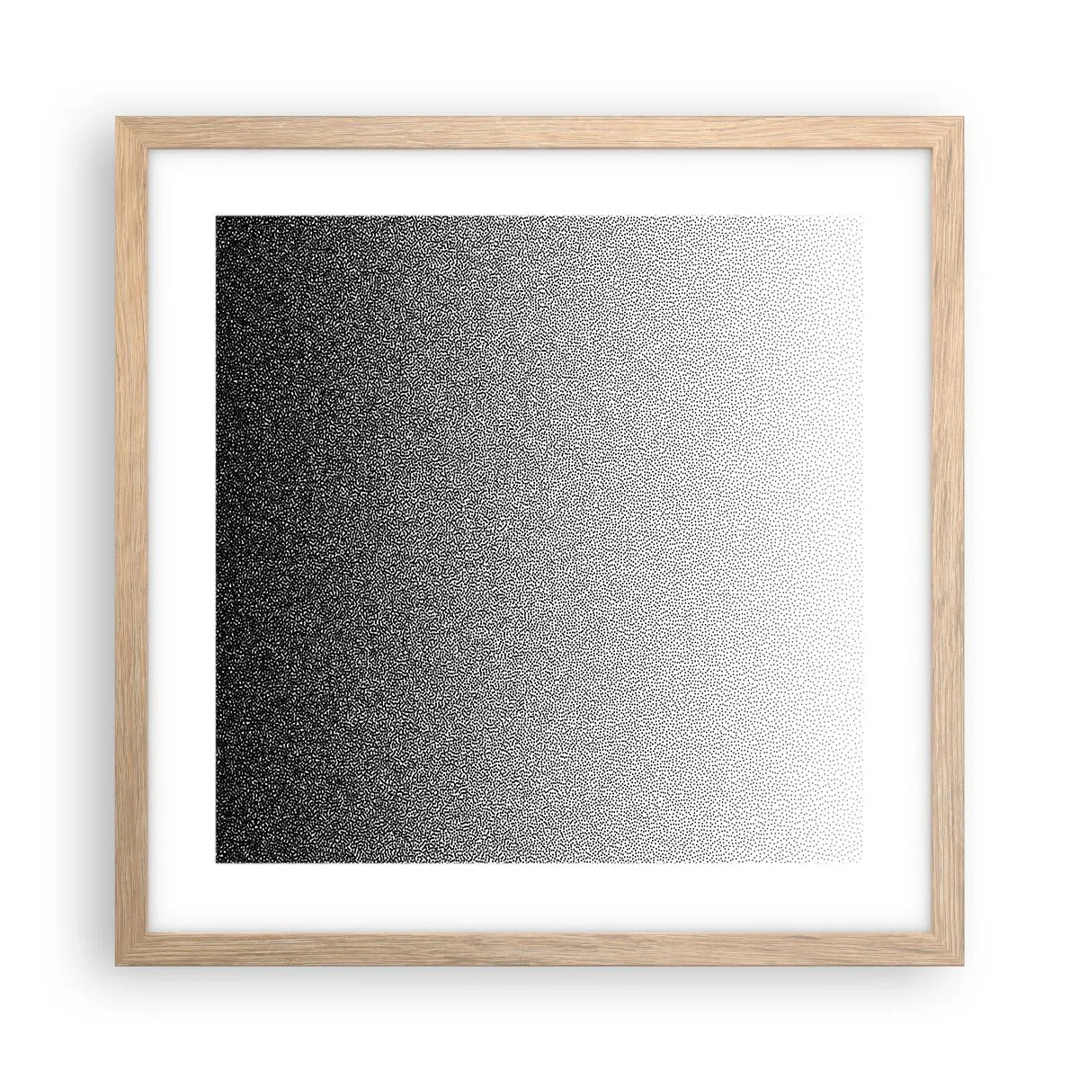 Plakát v rámu světlý dub - Směrem ke světlu - 40x40 cm