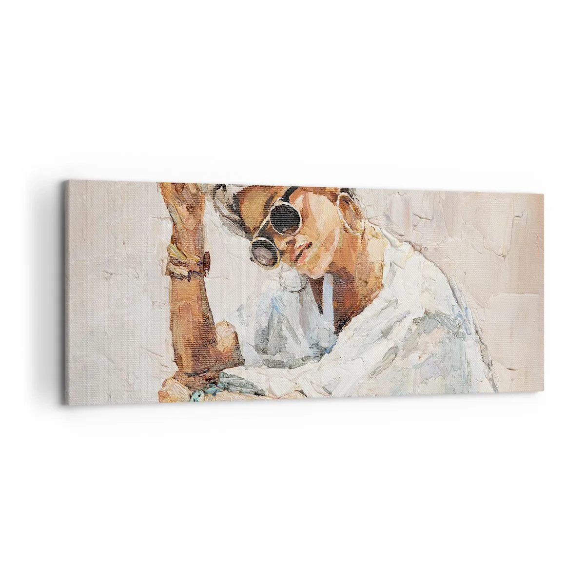 Obraz na plátně - Portrét v plném slunci - 120x50 cm