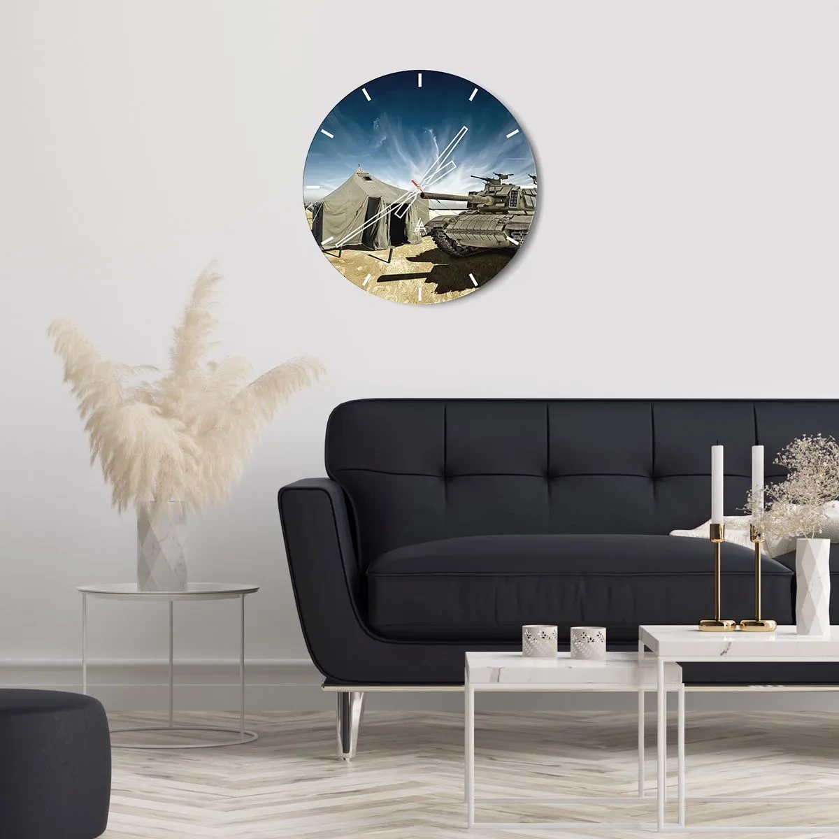 Nástěnné hodiny - Militantní sen - 30x30 cm