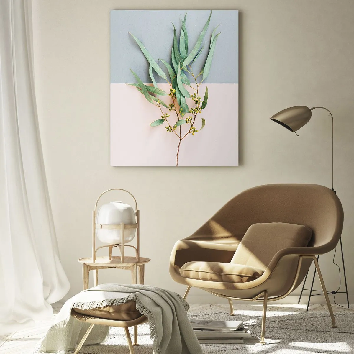 Obraz na skle - Pastelová jemnost - 50x70 cm