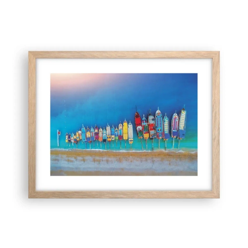 Plakát v rámu světlý dub - Z ptačí perspektivy - 40x30 cm